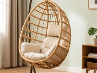 吊篮藤椅收纳视频教程，如何轻松整理？