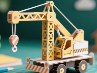 纸模型吊车手工，如何制作才能让吊车更稳定？