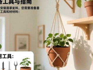 家居花盆吊篮安装步骤详解？
