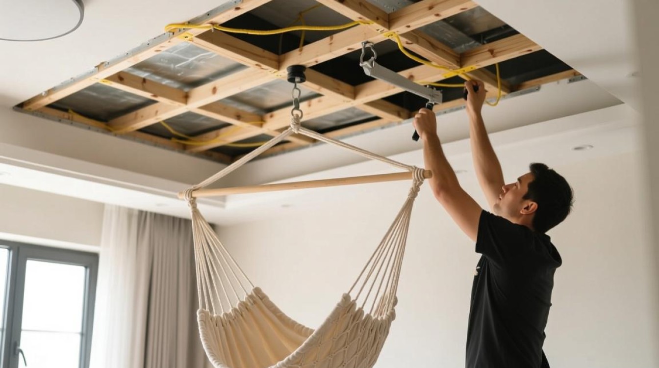 吊篮室内房顶怎么安装