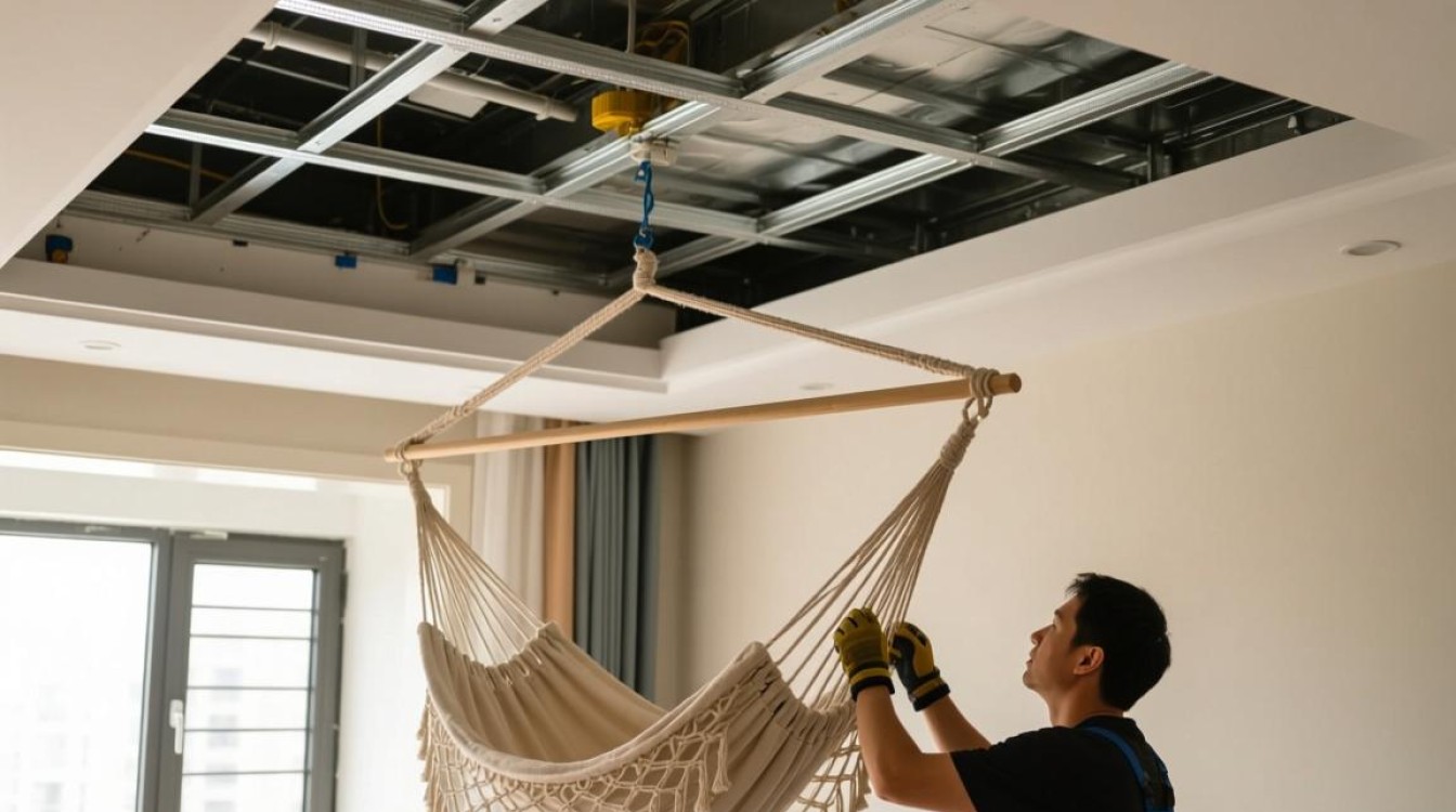 吊篮室内房顶怎么安装