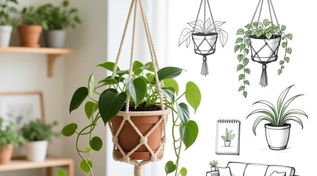 植物吊篮 怎么画图片