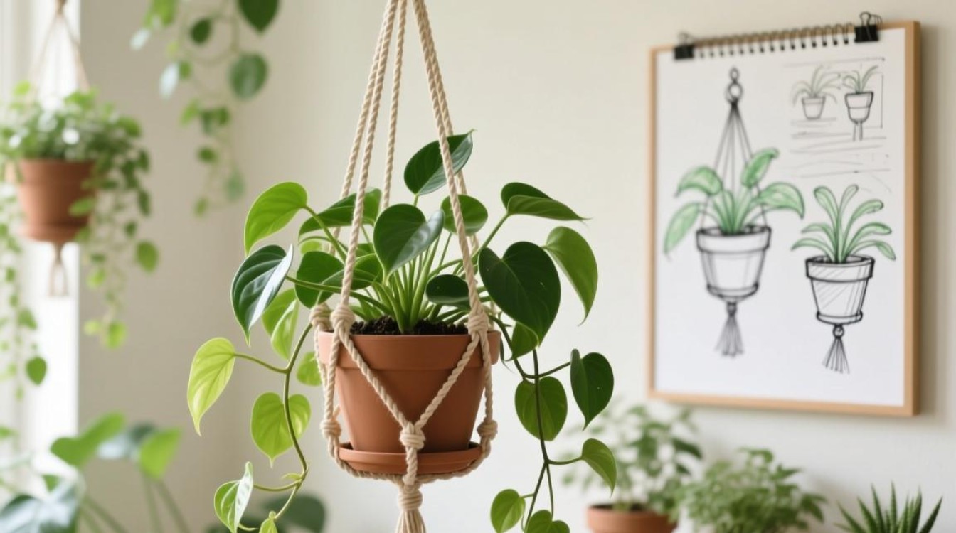 植物吊篮 怎么画图片