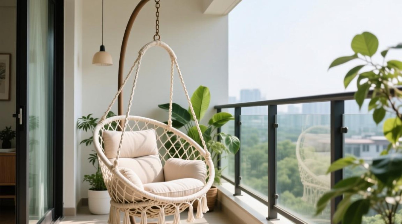 阳台吊篮椅怎么布置