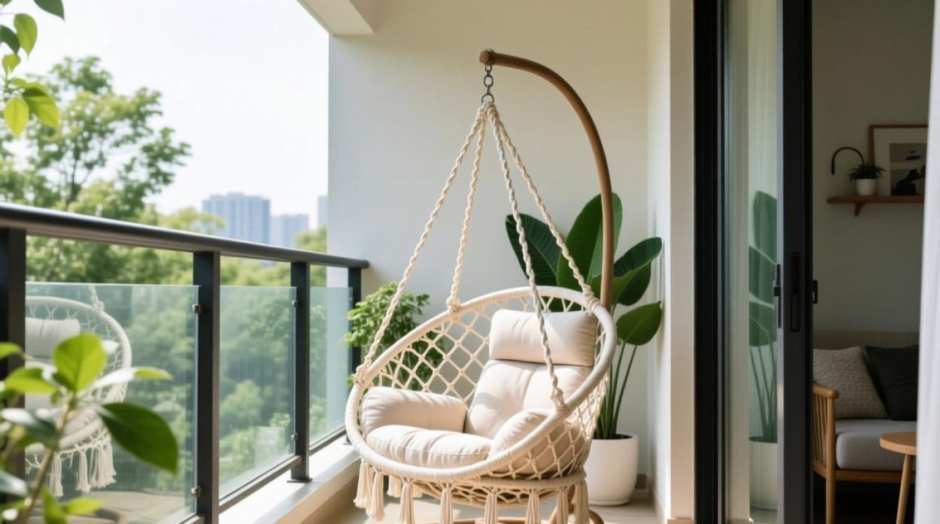 阳台吊篮椅怎么布置