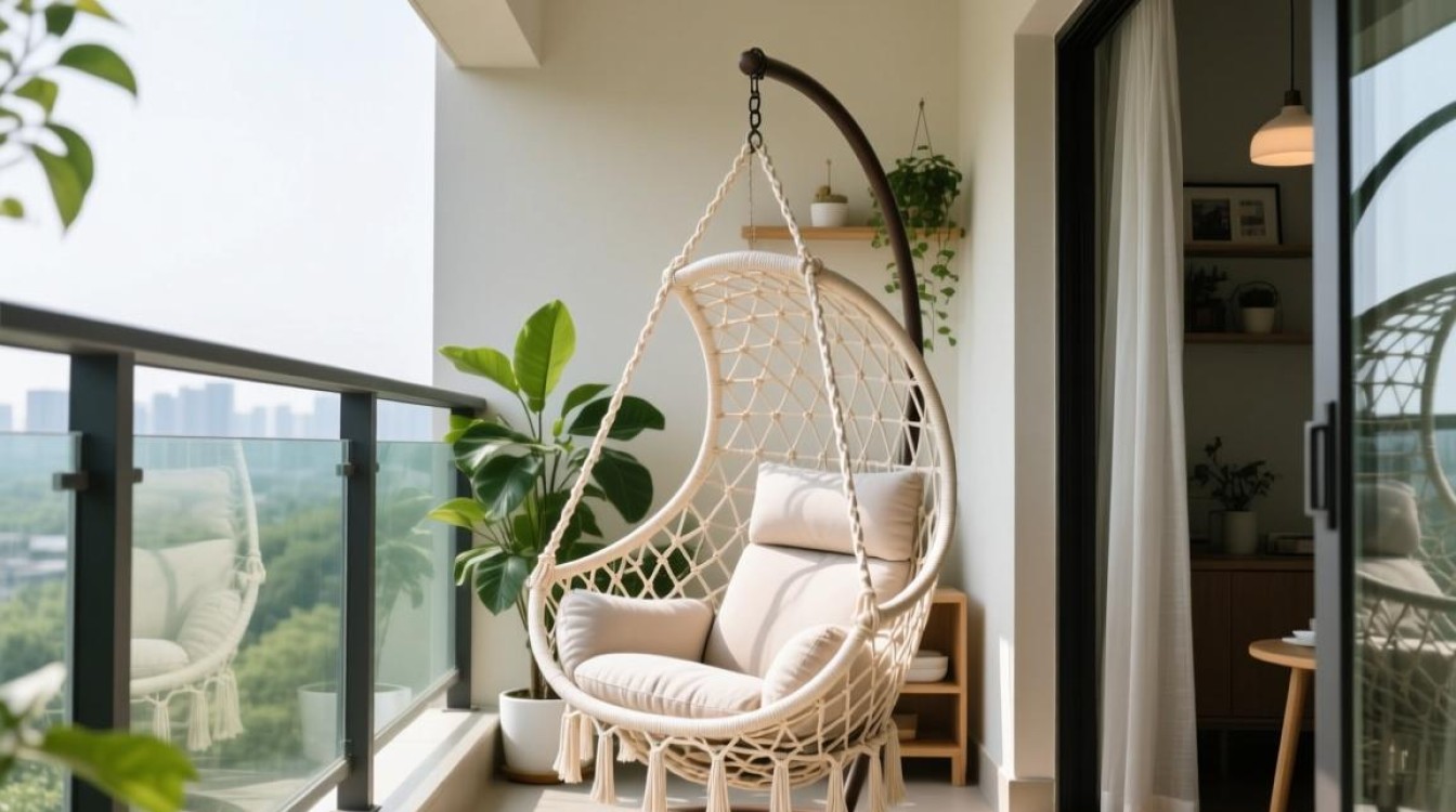 阳台吊篮椅怎么布置