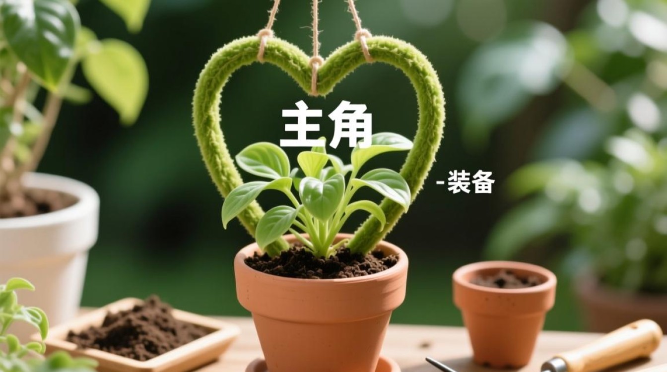 爱心吊篮盆栽怎么种