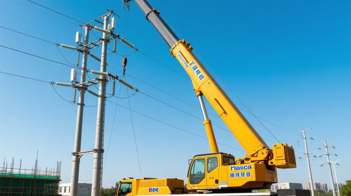 8吨吊车立线杆子