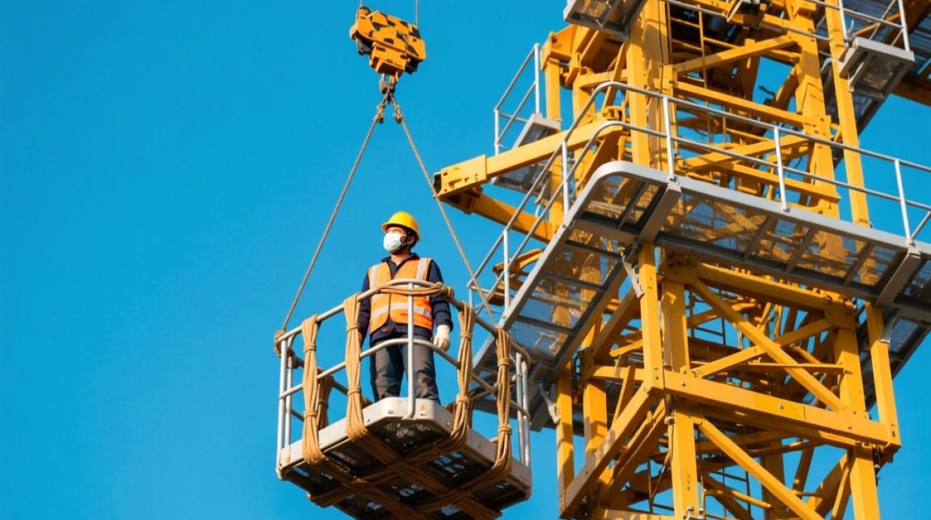 塔吊吊篮怎么绑