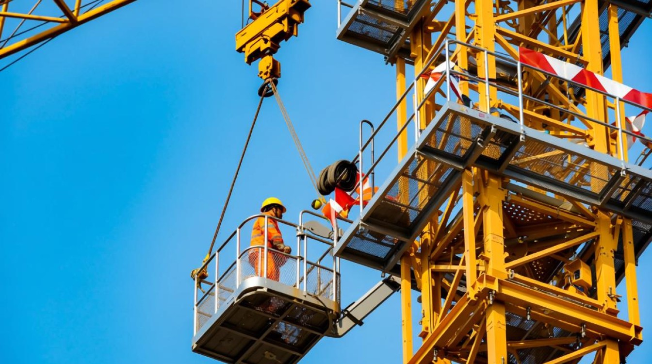 塔吊吊篮怎么绑