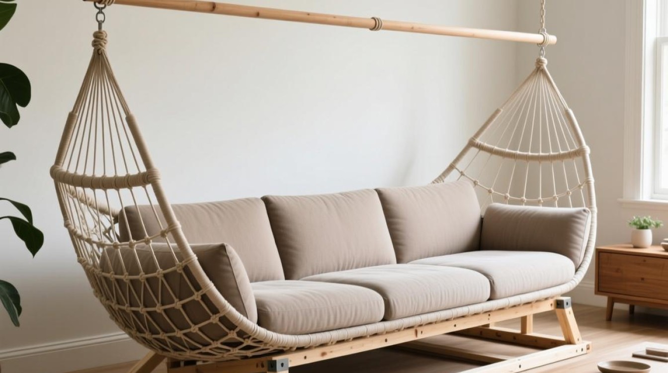 长形吊篮沙发怎么安装