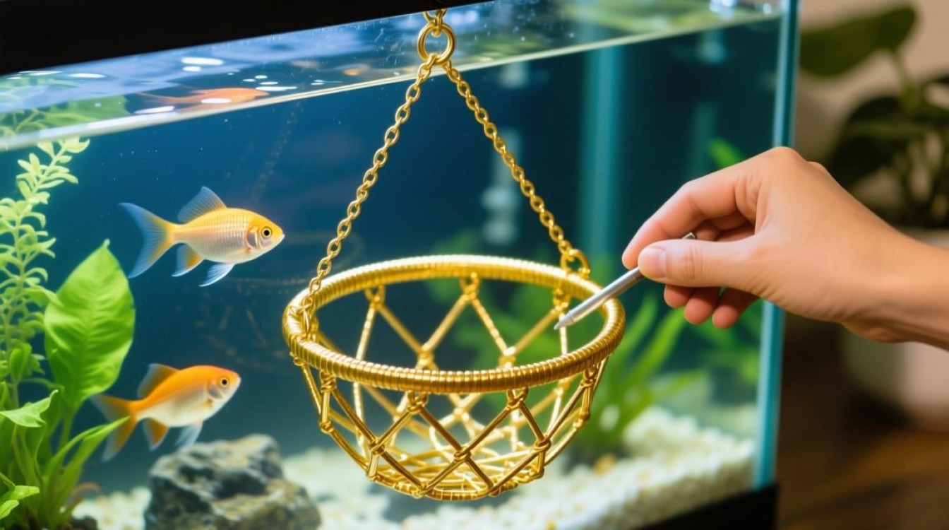 金边吊篮正确放置鱼缸的方法是什么？