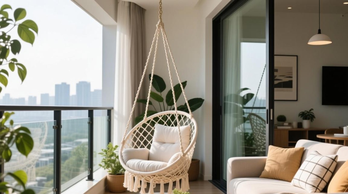 阳台吊篮客厅装修有何独特风格选择？
