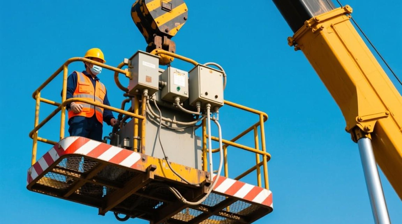 吊篮落地后，如何正确关闭电源？