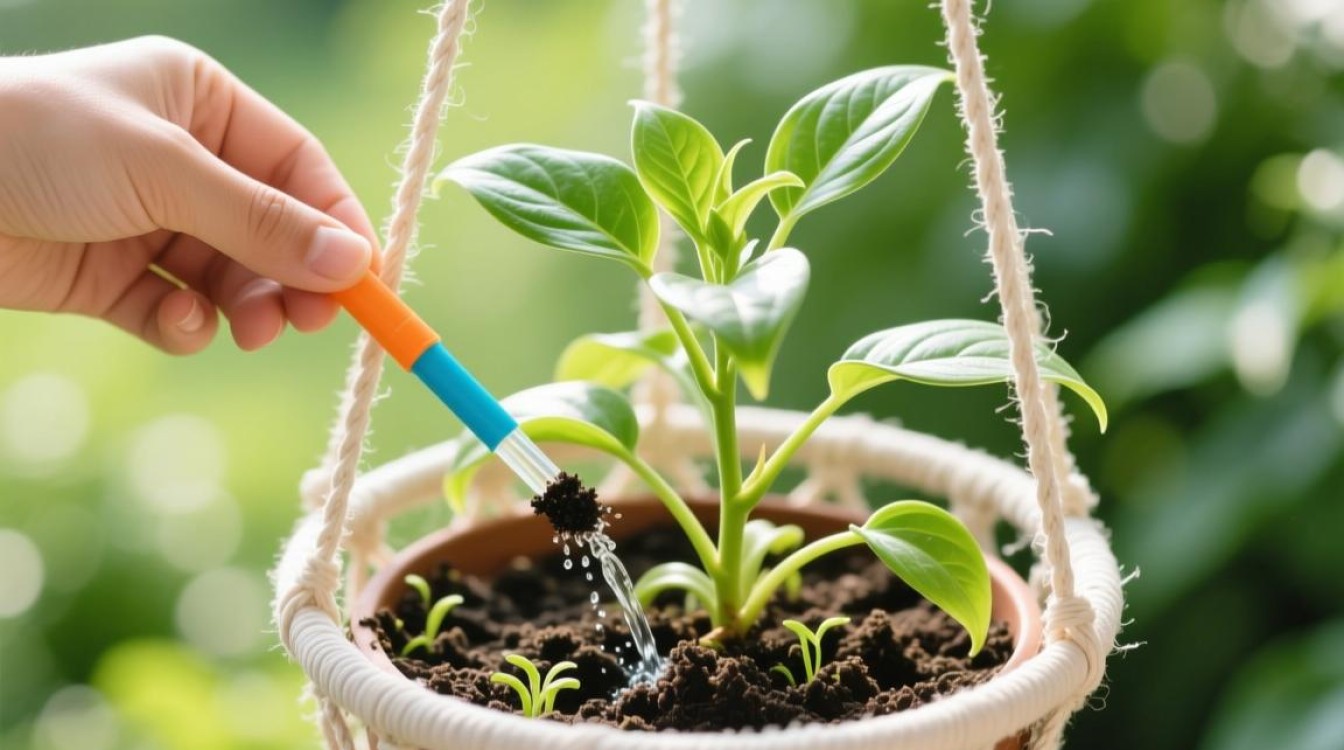 夏天吊篮植物适宜施用什么肥料？