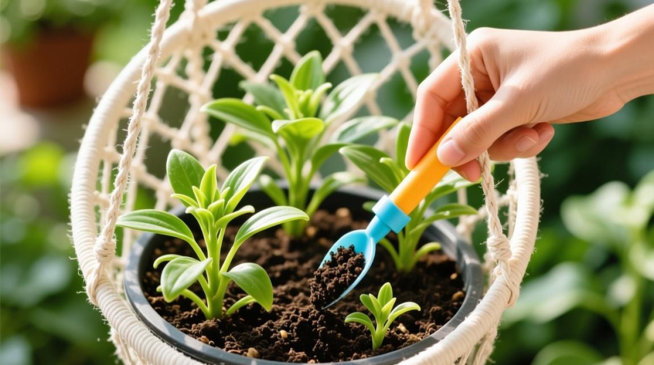 夏天吊篮植物适宜施用什么肥料？