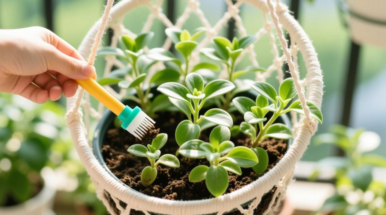 夏天吊篮植物适宜施用什么肥料？