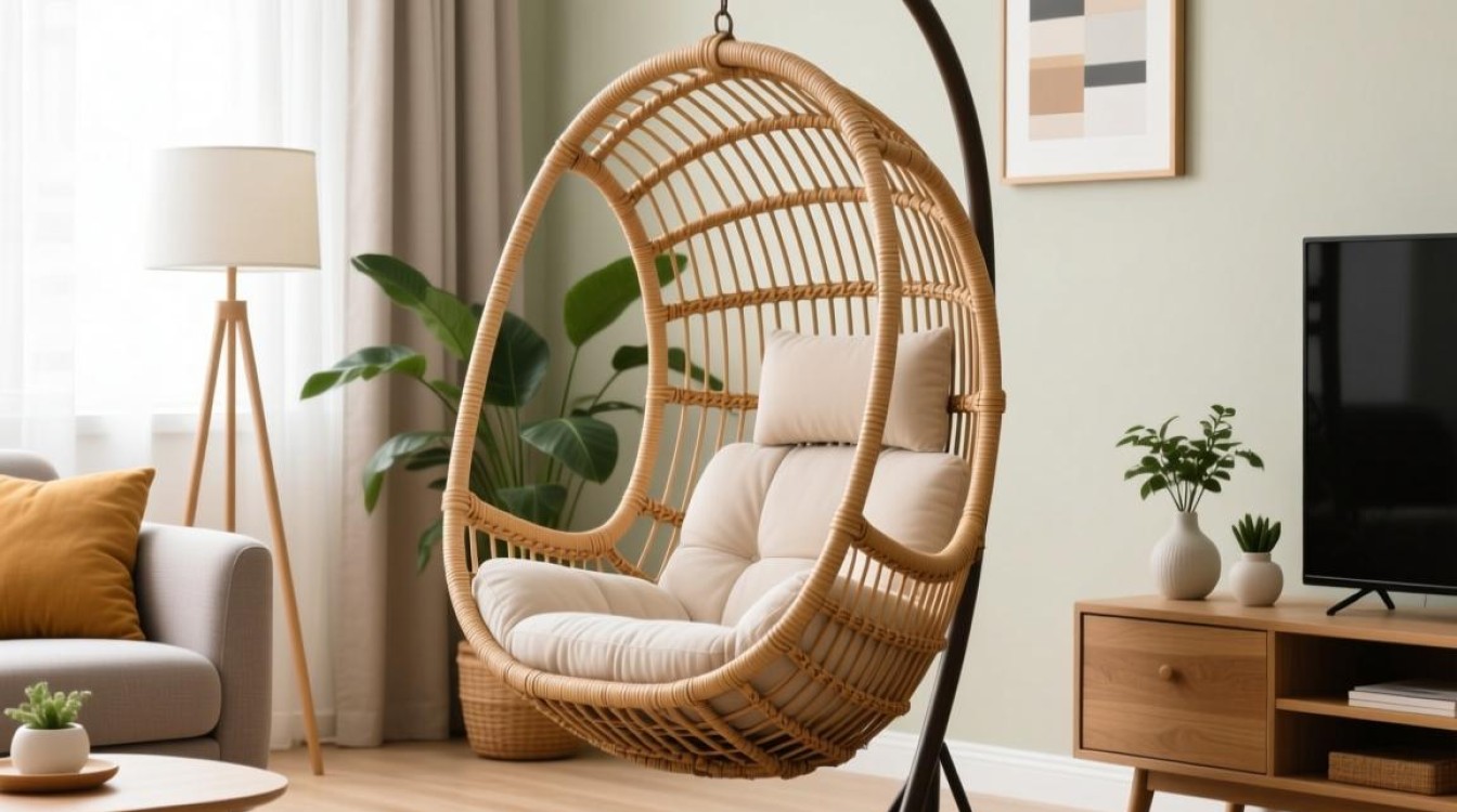 如何巧妙摆放吊篮藤椅于家中空间？