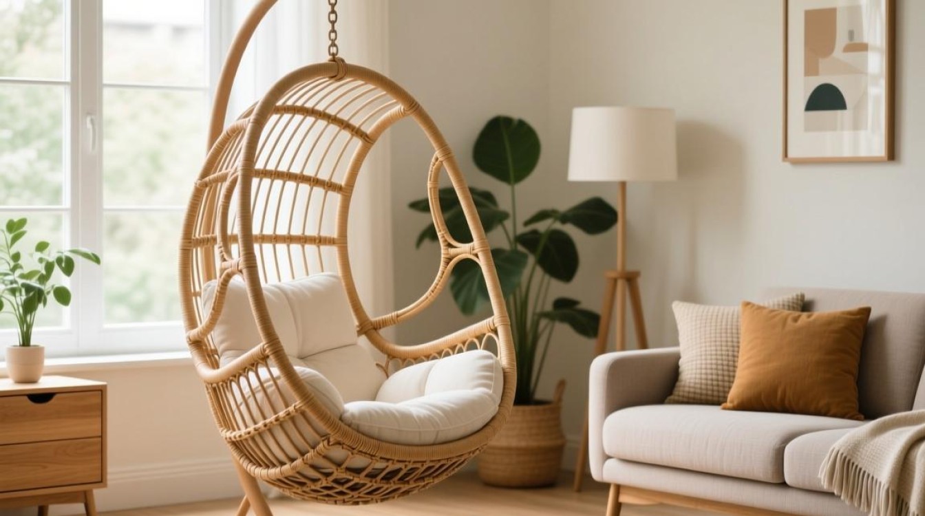 如何巧妙摆放吊篮藤椅于家中空间？