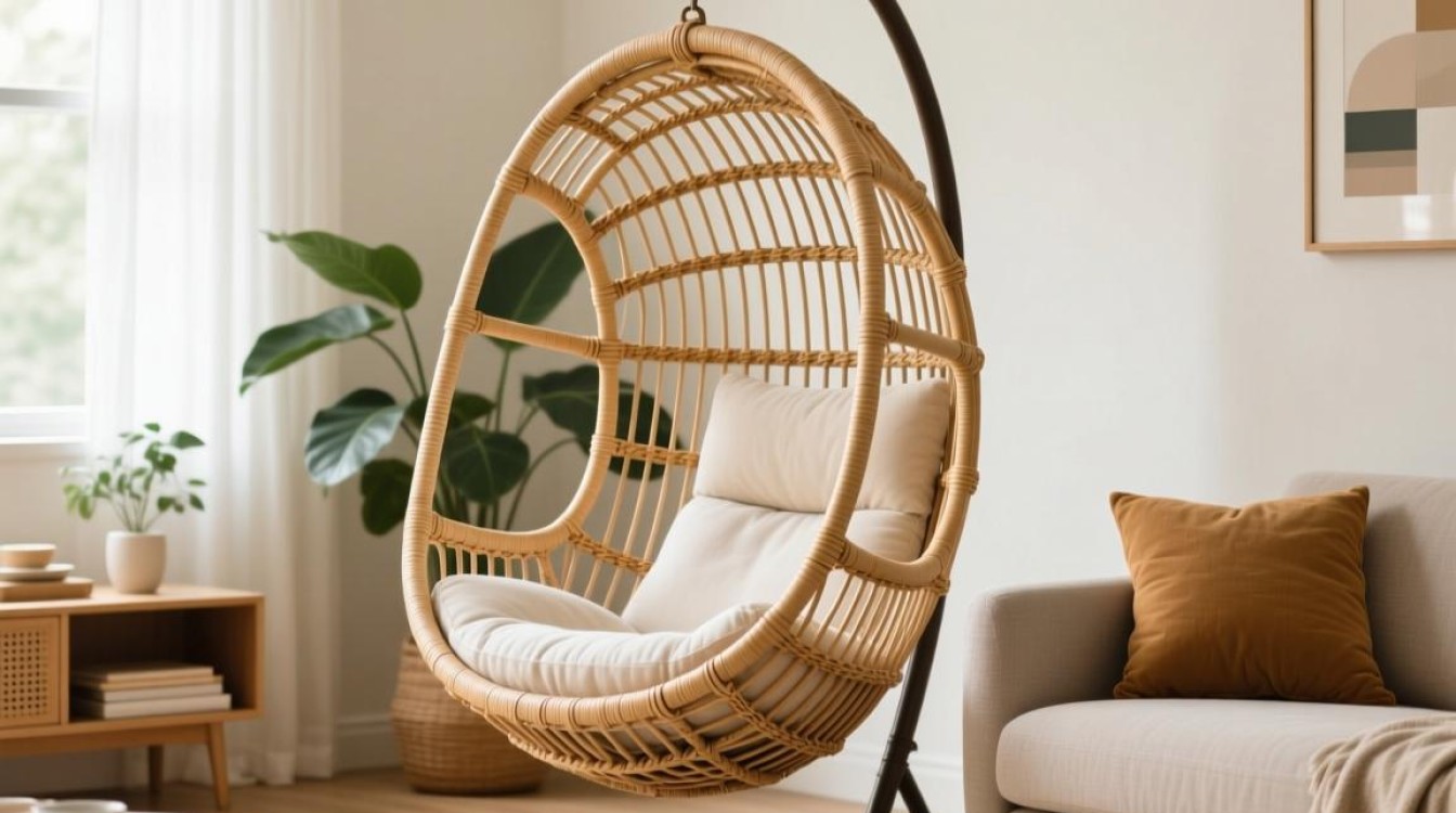 如何巧妙摆放吊篮藤椅于家中空间？