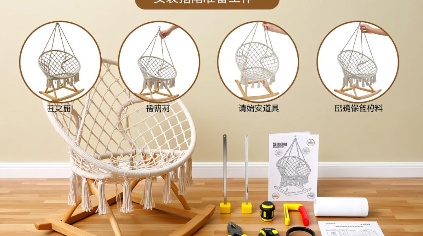 道具吊篮摇椅安装步骤详解？