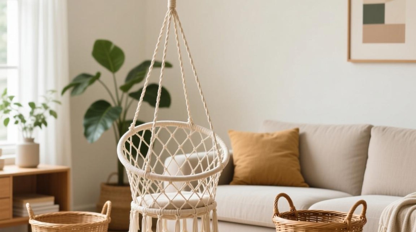 客厅吊篮摆放技巧，如何打造美观空间？