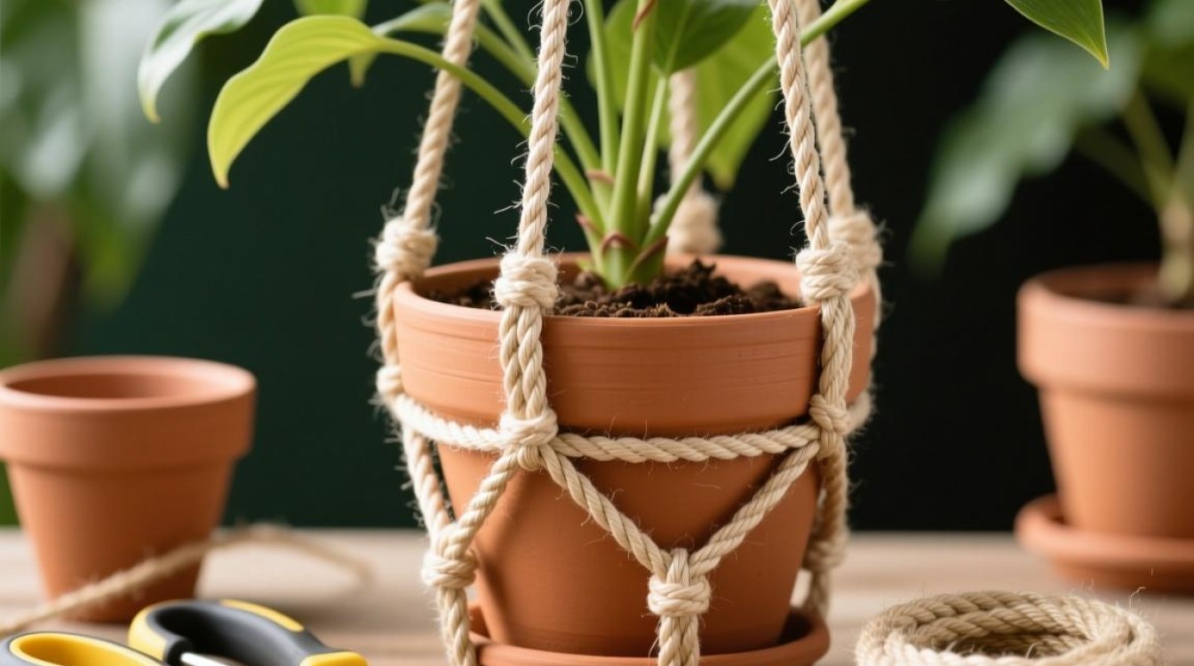 花盆吊篮绑绳子有何技巧,如何操作? 花盆吊篮绑绳子有何技巧,如何操作?