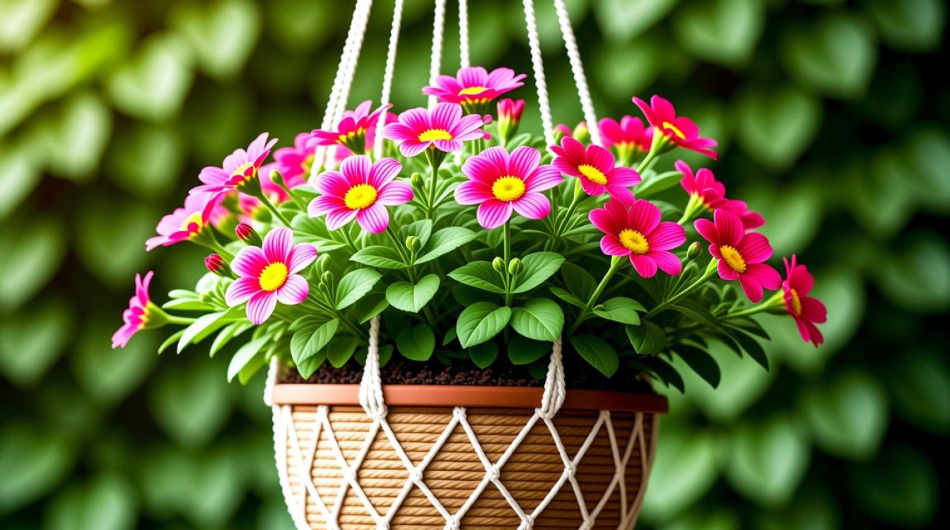 吊篮盆养花技巧揭秘，究竟如何操作？