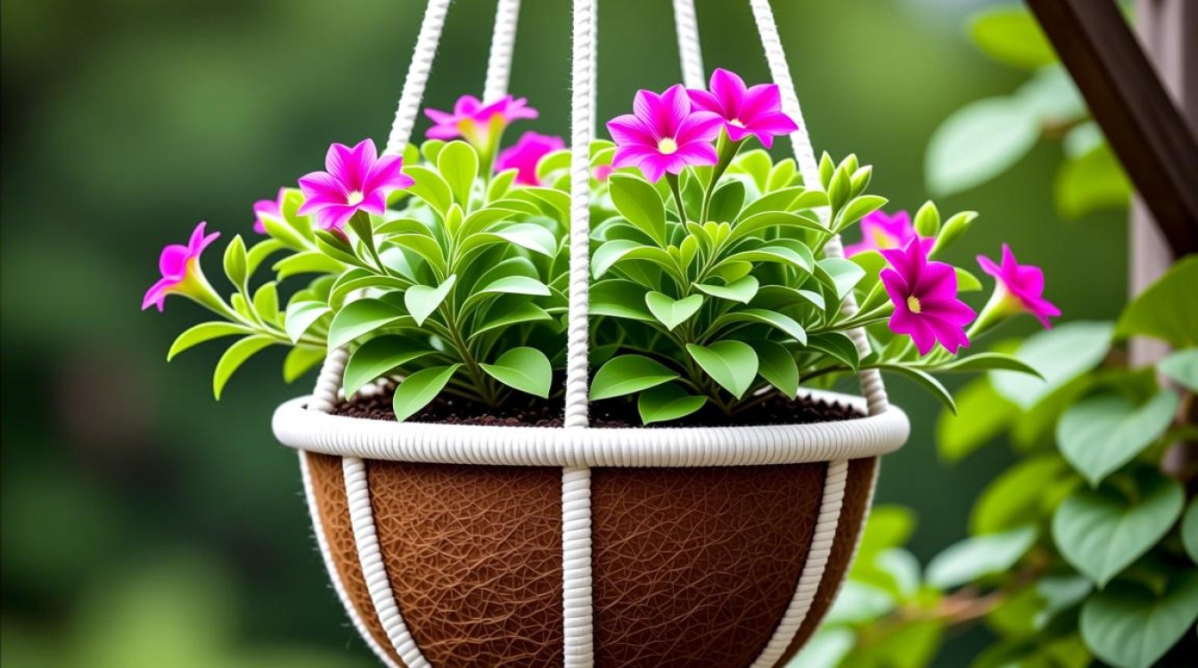 吊篮花盆底部垫什么材料最合适？