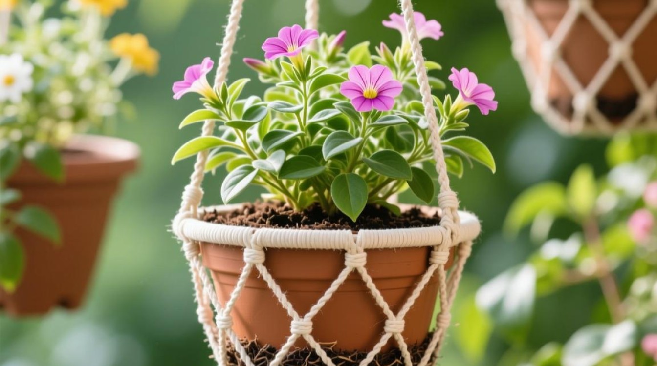 吊篮花盆底部垫什么材料最合适？