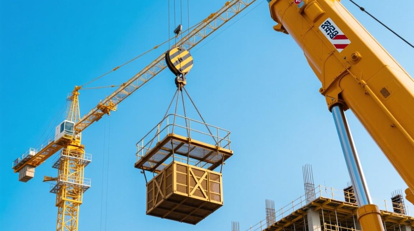 吊车吊篮图片欣赏，安全操作疑问多？