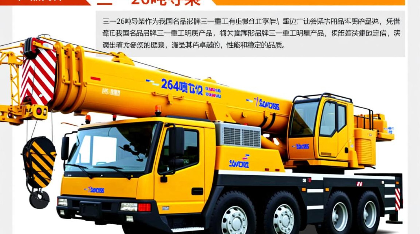 三一26吨吊车出售，价格优惠，有何疑问？