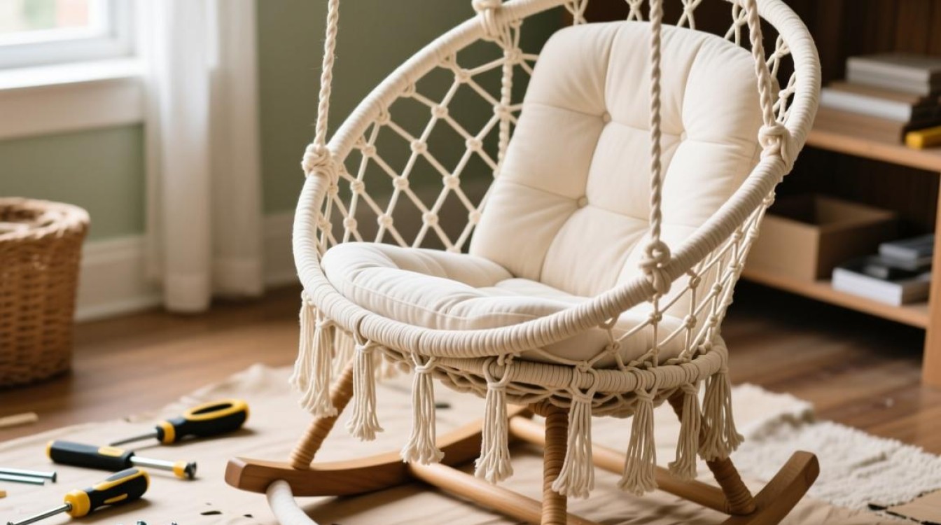 吊篮摇椅钉子安装步骤详解？