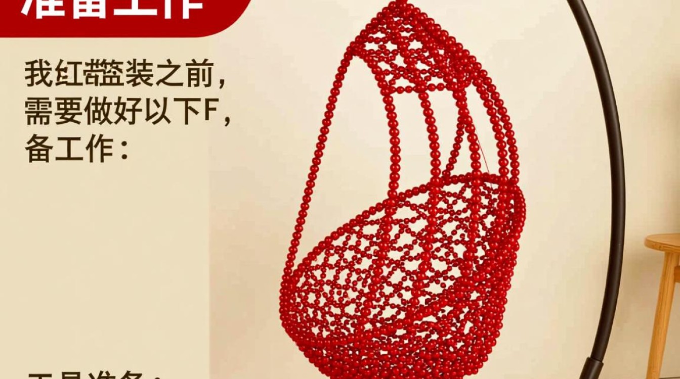 红带串珠吊篮安装步骤详解? 红带串珠吊篮安装步骤详解?