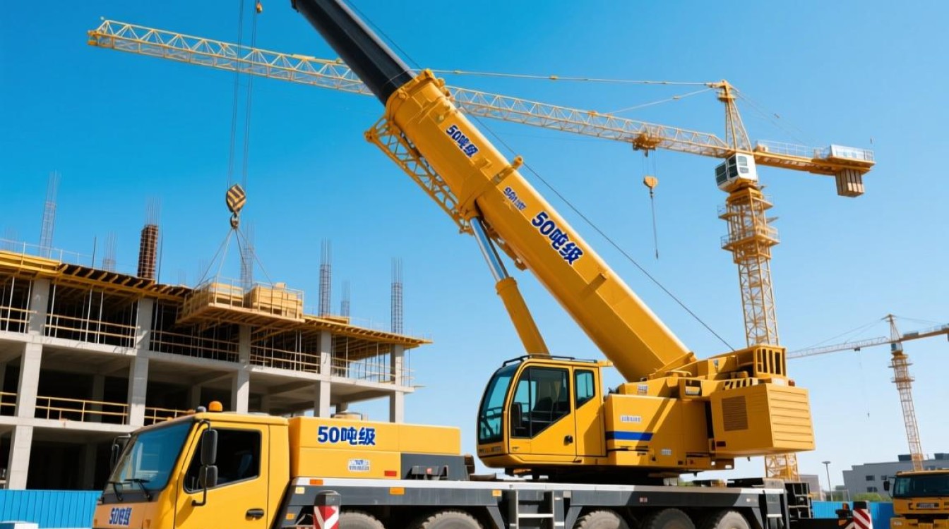 50吨吊车图曝光，这是什么工程如此庞大？