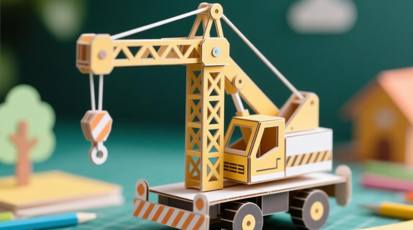 纸模型吊车手工，如何制作才能让吊车更稳定？