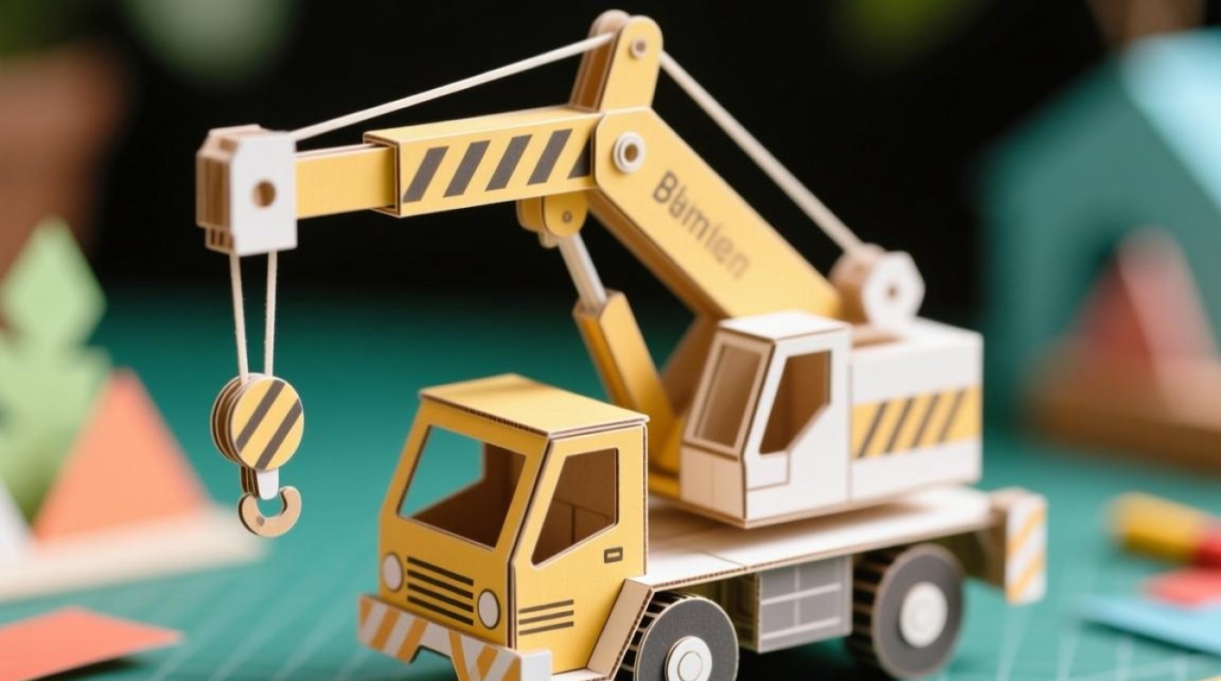 纸模型吊车手工，如何制作才能让吊车更稳定？