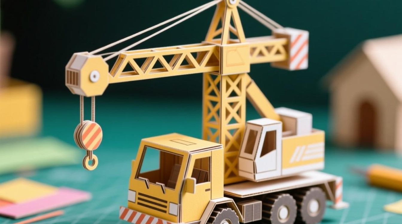 纸模型吊车手工，如何制作才能让吊车更稳定？