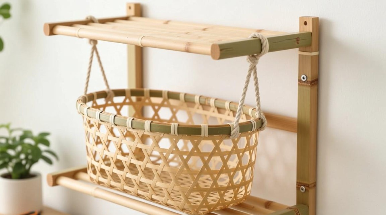 竹编吊篮置物架安装步骤详解？