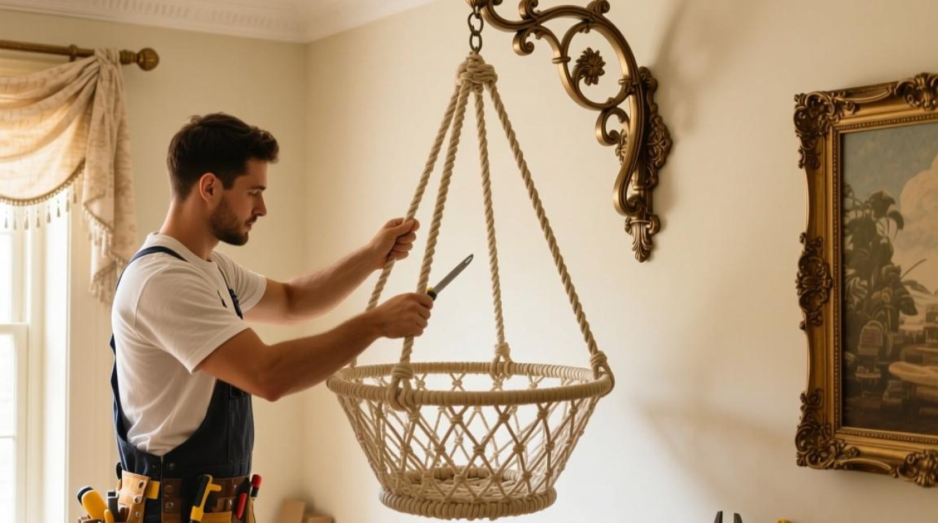 欧式复古吊篮安装步骤详解，如何正确组装？