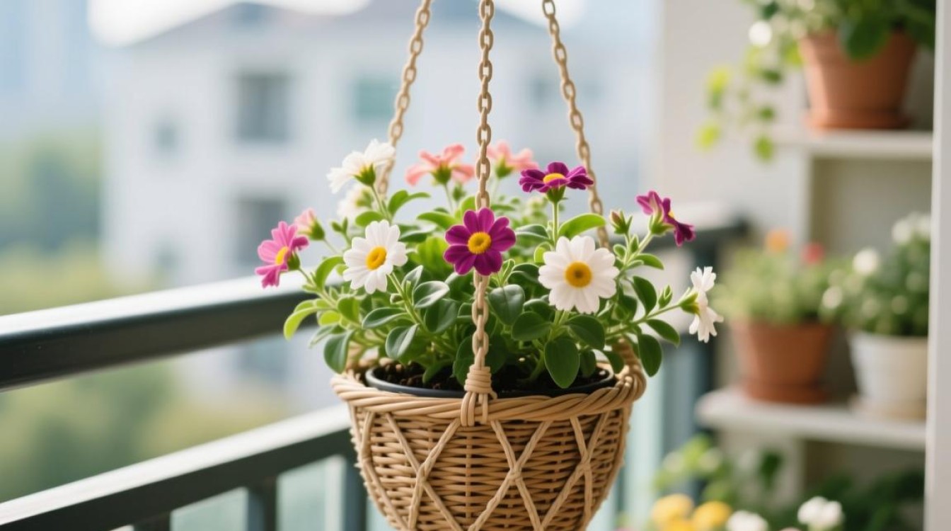 阳台吊篮养花方法探讨？