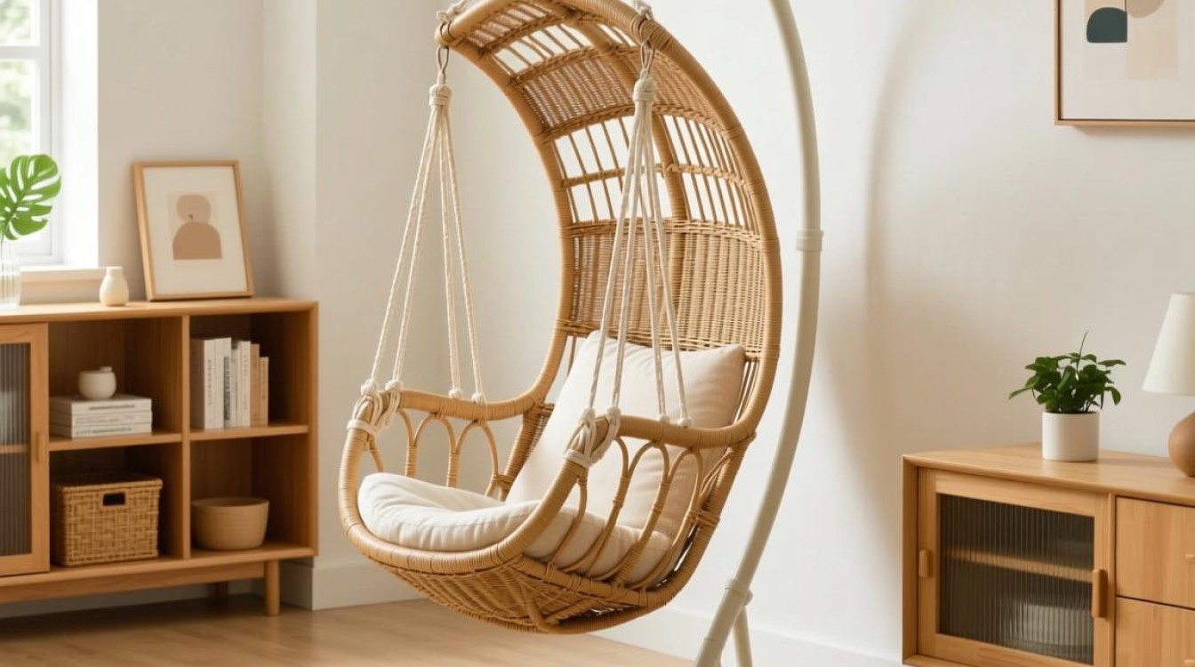 吊篮藤椅收纳视频教程，如何轻松整理？