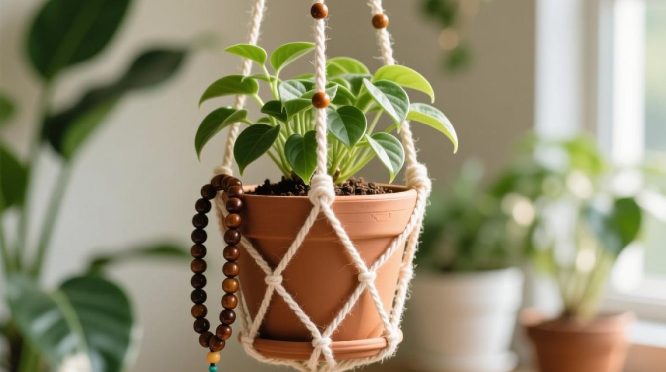 佛珠吊篮种植，选用何种花盆最适宜？