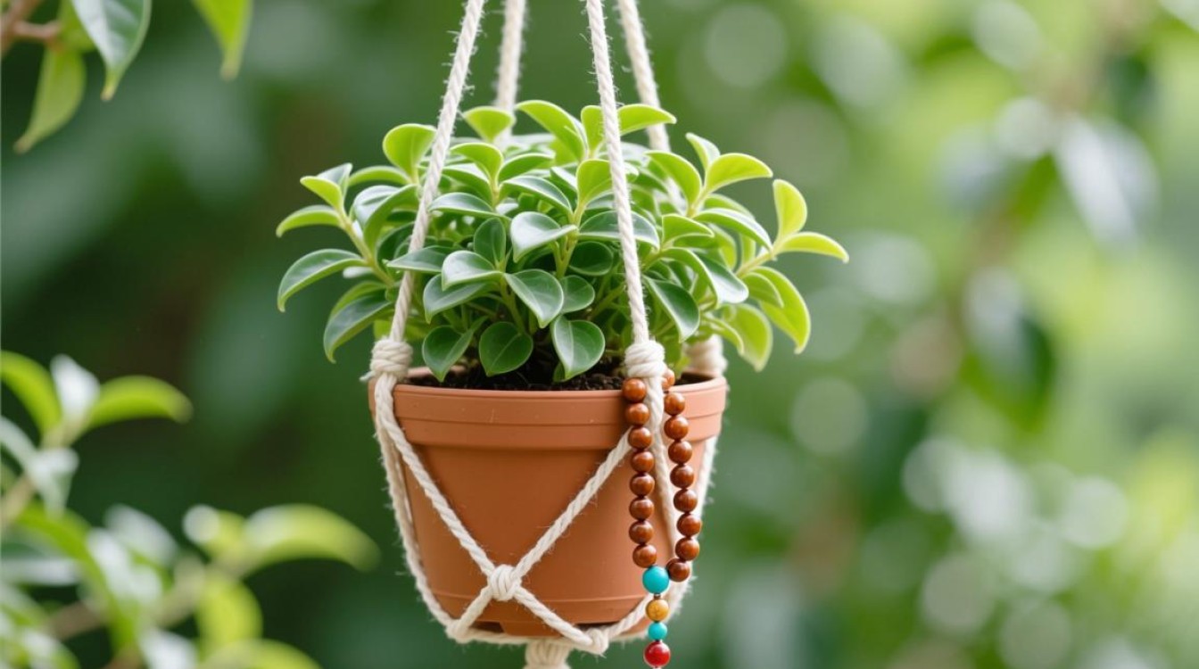 佛珠吊篮种植，选用何种花盆最适宜？