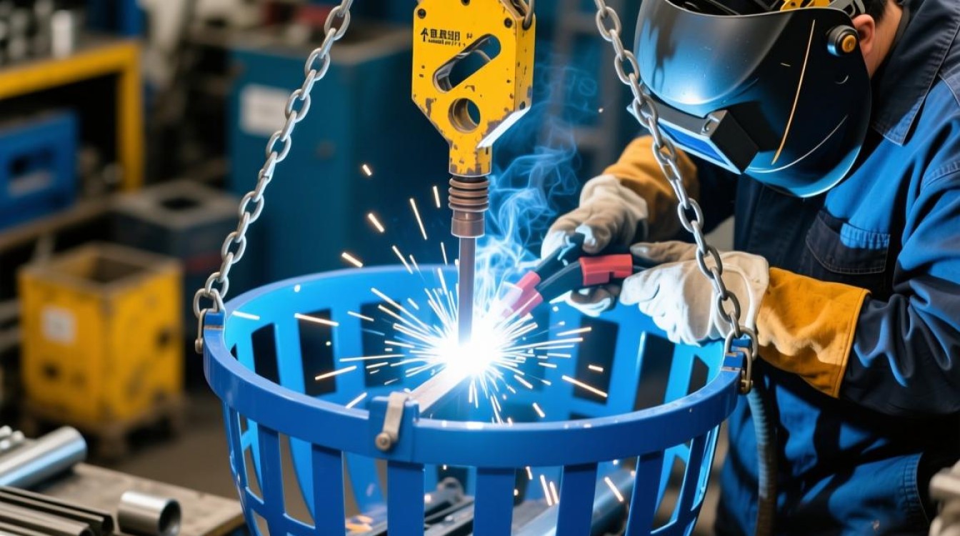 吊篮加蓝焊接方法是什么？