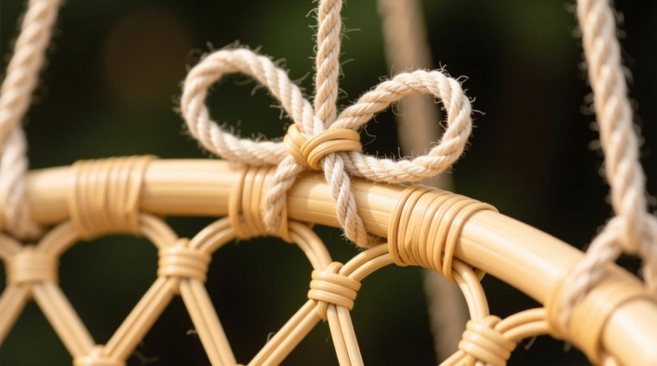 吊篮藤椅编织打结方法详解？