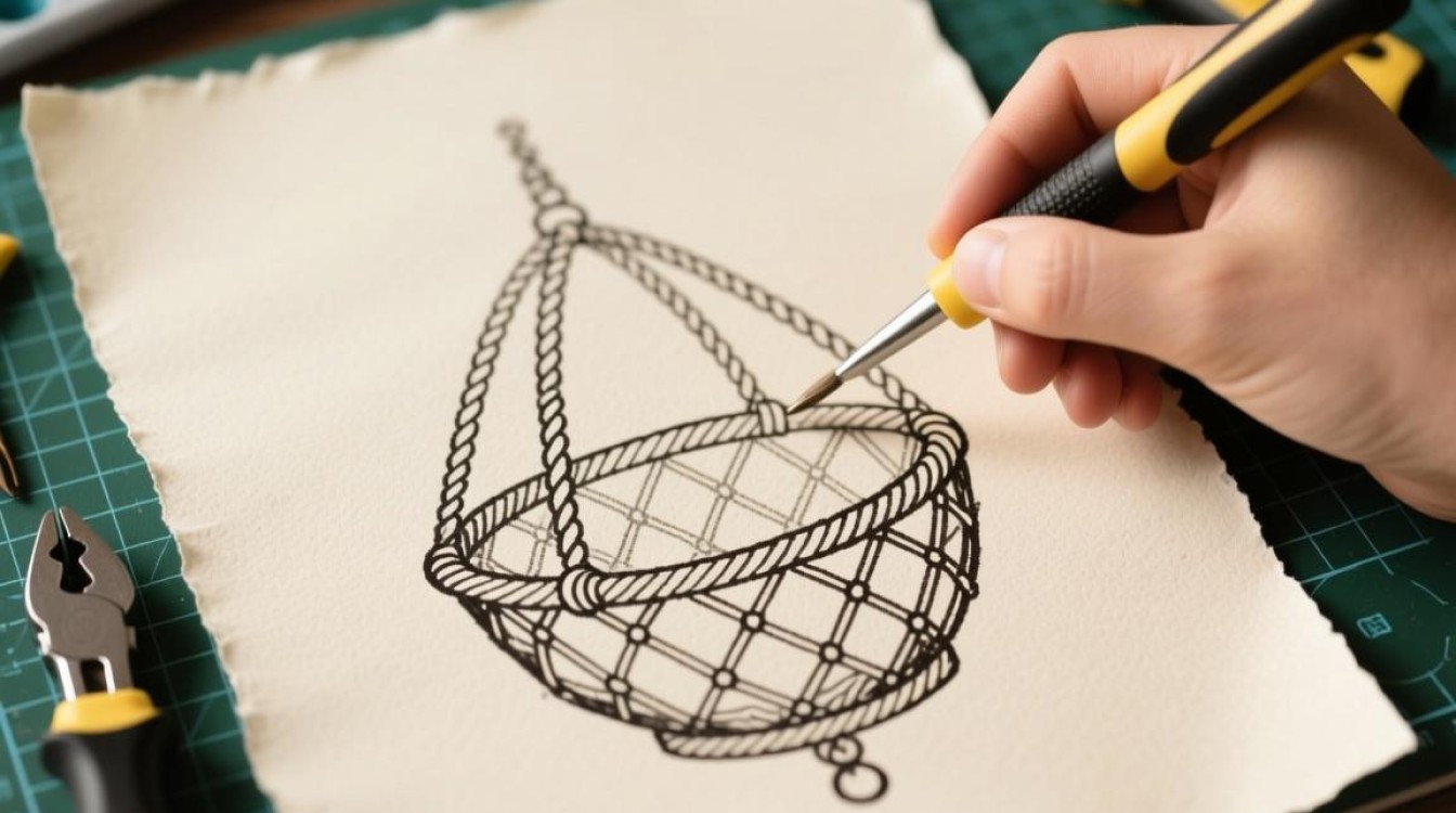 简单吊篮手绘教程，适合绘画初学者？