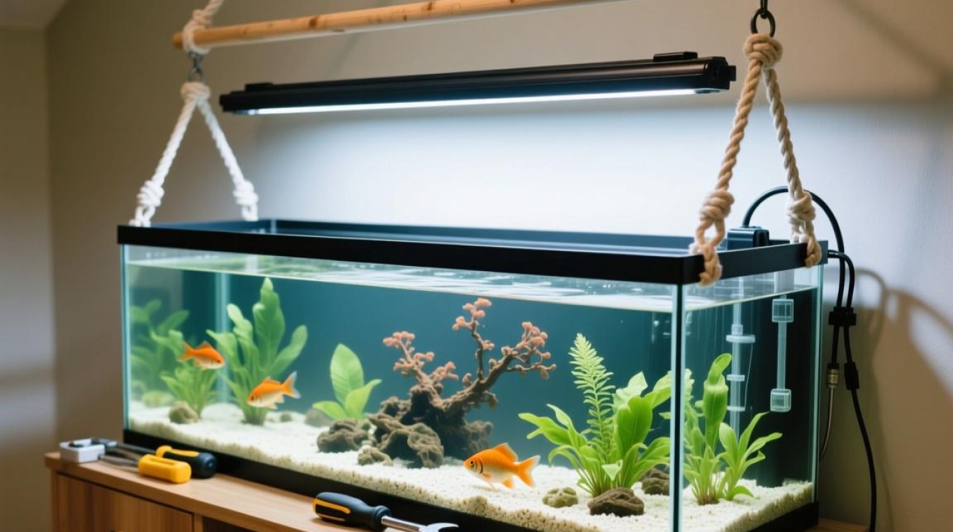 鱼缸加长吊篮安装步骤详解？