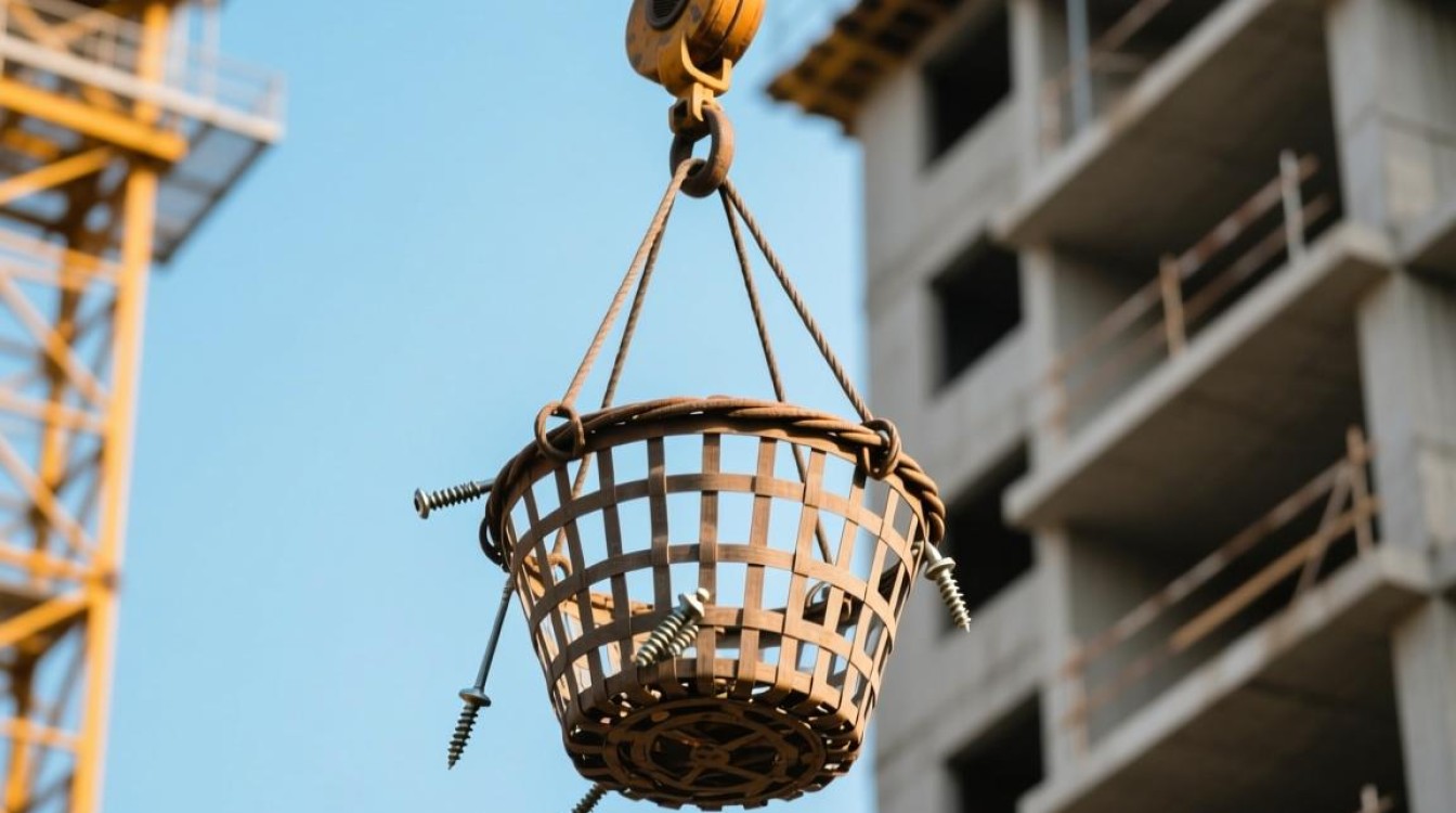 吊篮螺丝缺失该如何准确表述？