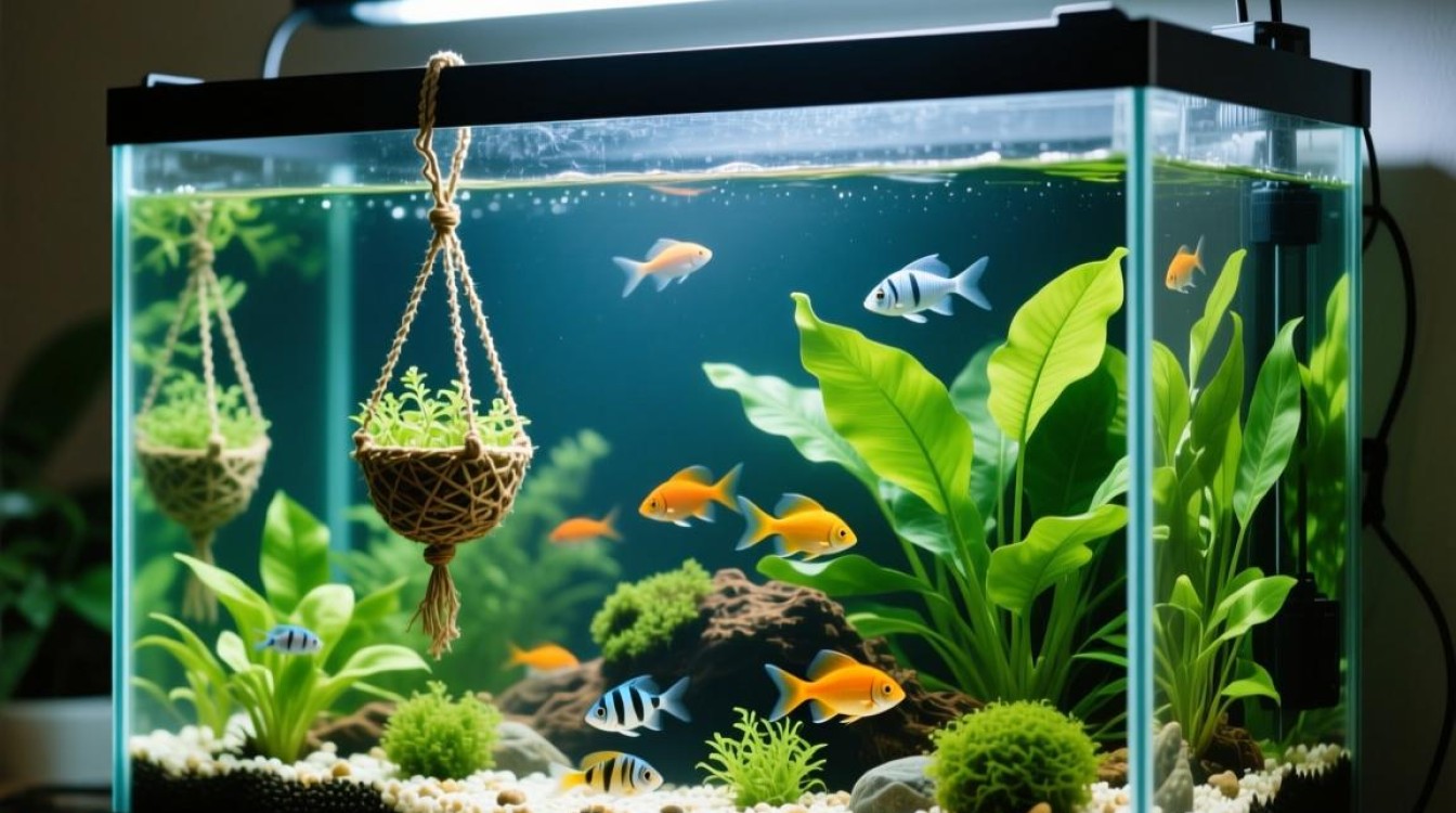 吊篮养鱼缸内可行吗？